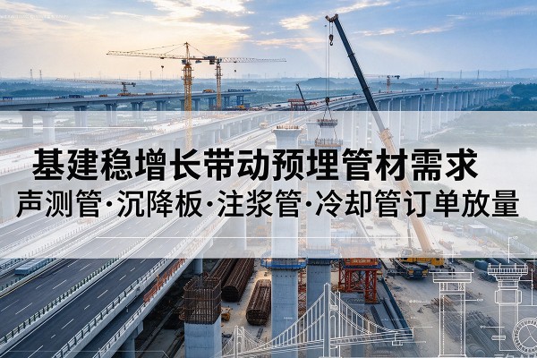 平昌基建稳增长带动预埋监测管材需求，声测管、沉降板、注浆管订单持续放量